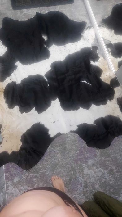 Ковёр из шкуры коровы  натуральная