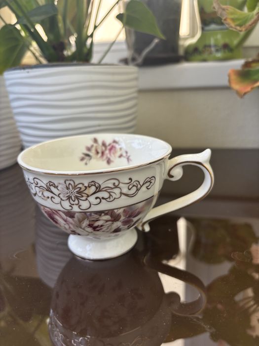 Set de cesti de cafea si zaharnita, calitate premium