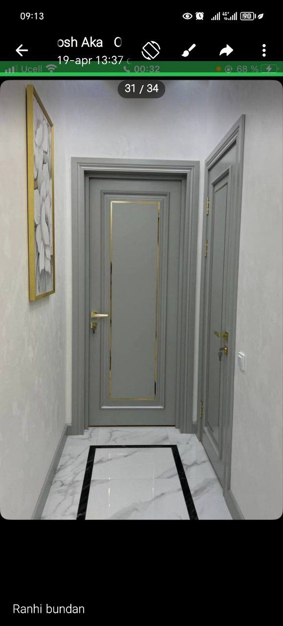 MDF eshik ustanovka qilamiz