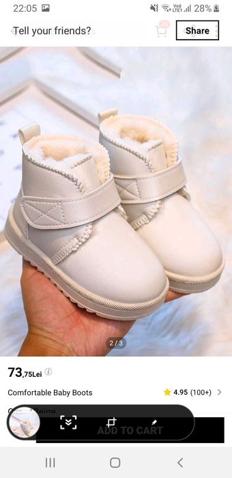 Ghete îmblănite pentru fetițe