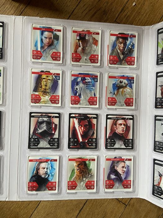 Колекционерски албум Star Wars от Кауфланд (попълнен)