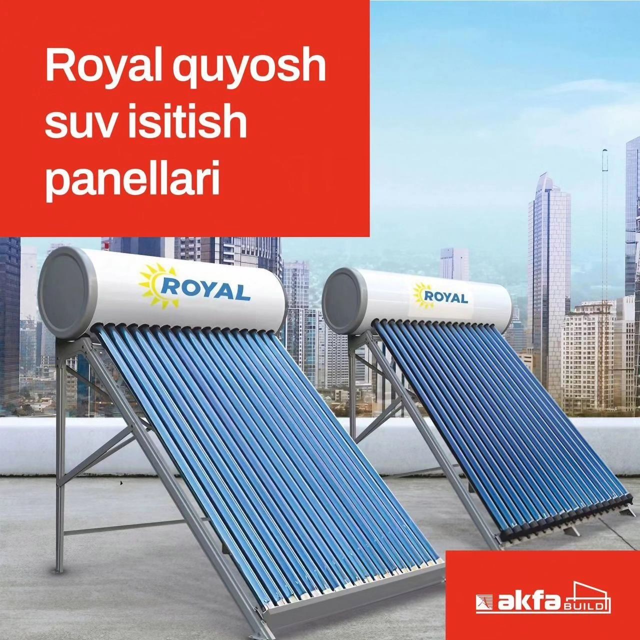 Royal quyosh suv isitish panellari va kollektorlar