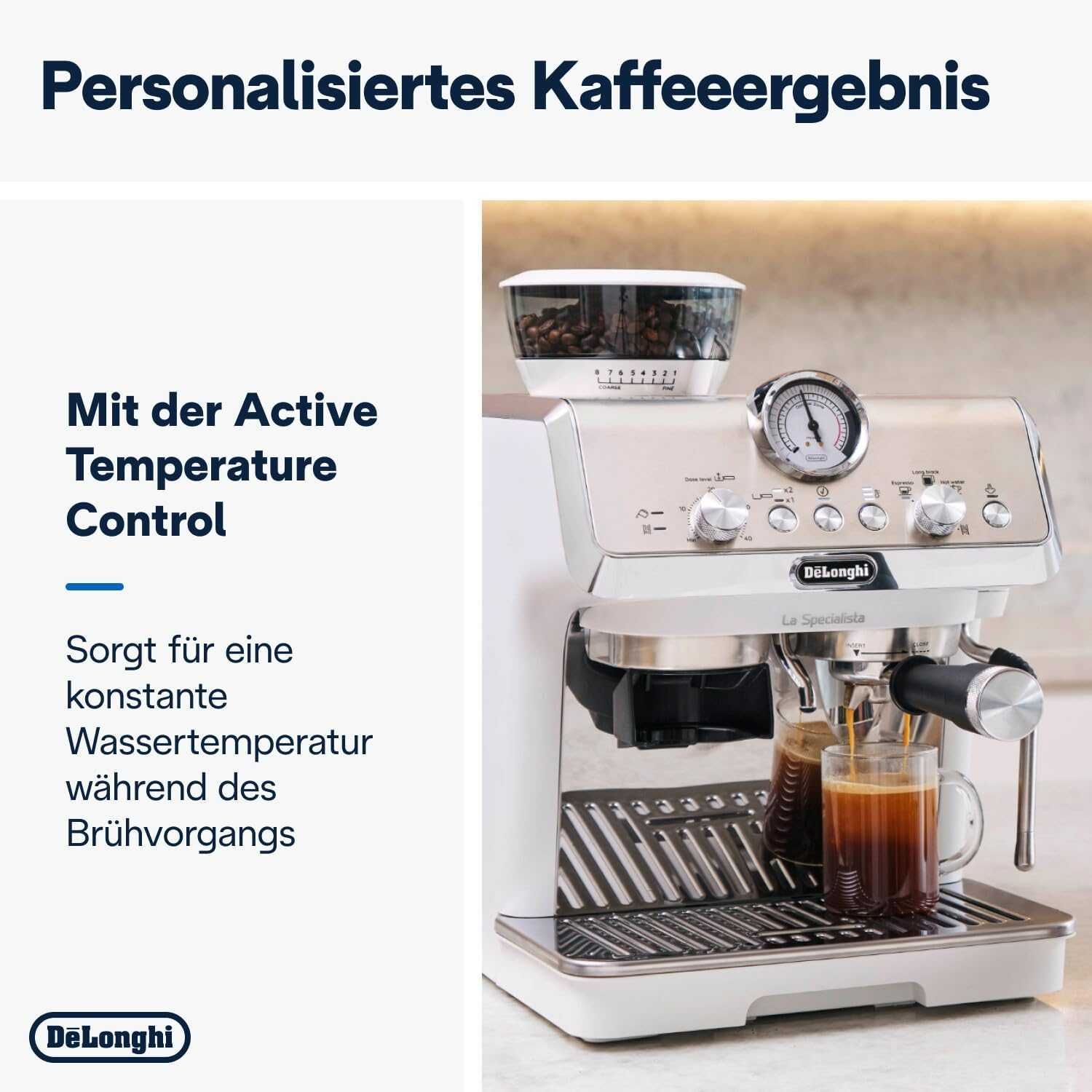 Еспресо кафемашина с мелачка Delonghi La Specialista Arte EC9155.W