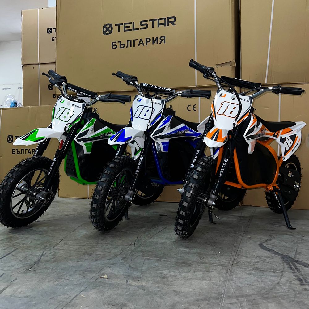 Детски електрически кросов мотор тип KTM TELSTAR 1200W 36V нов модел