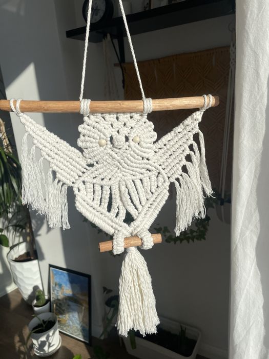 Панно макраме Сова