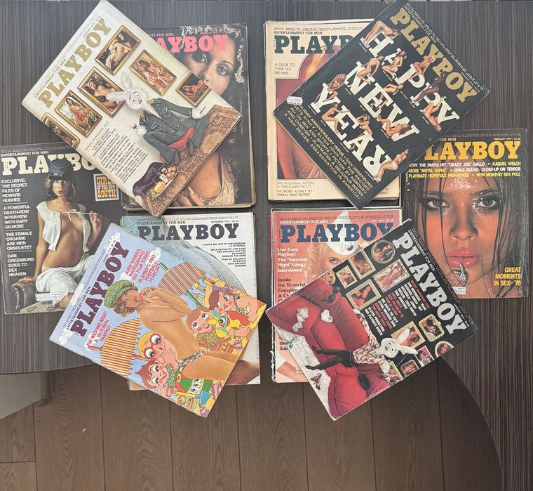 Колекционерски лот Playboy от 1974г. до 1977г. общо 40 броя