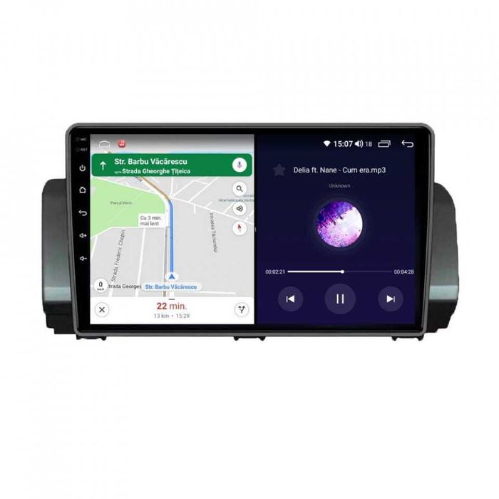 Navigatie Android 11 Dacia Logan 3 Sandero 2021 1/8 Gb Waze CarPlay Bt
