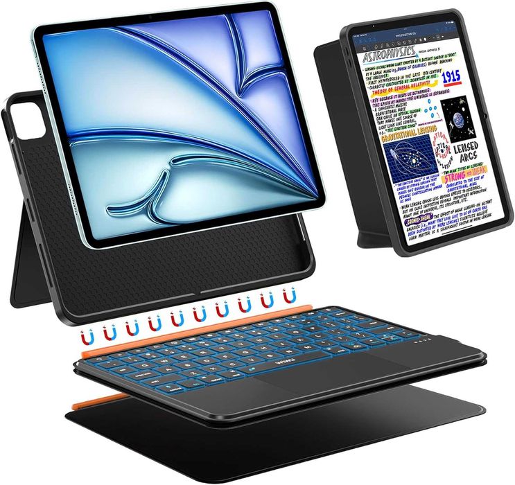 Husa iPad Air 11  inch      3 in 1 cu tastatura si touch pad