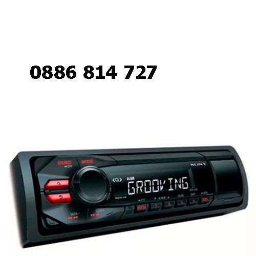 Касетофон за кола/музика Sony + евро букса/радио /mp3/usb/sd