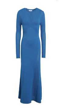 Плетена синя рокля