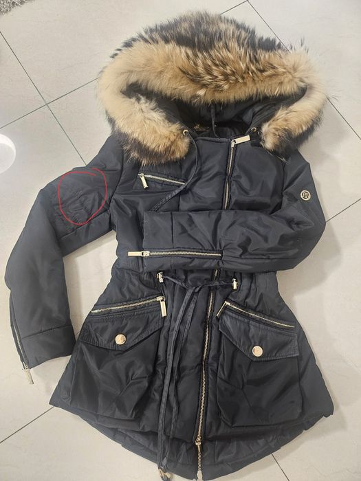 Geaca  Robera Biagi cu guler blana naturala