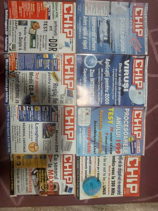 Colectie 100 Reviste cu cd/dvd CHIP, CHIP Special, CHIP Photo-Video, P