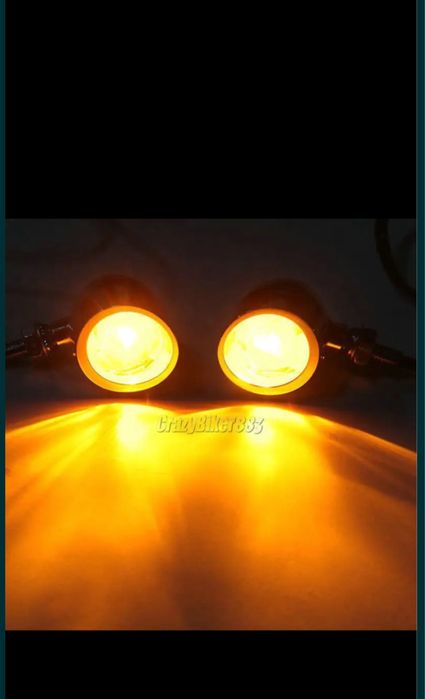 Semnalizari moto cromate full metal chopper bobber cruiser touring etc