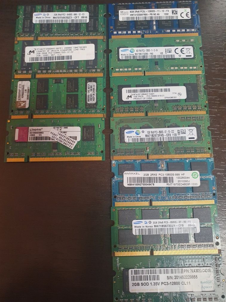 Memorii laptop DDR2 si DDR3