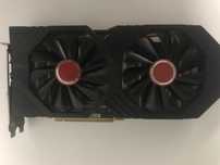 Placa Video Rx 580 XFX+GPU Support Bracket+3 Ventilatoare+Tastatura