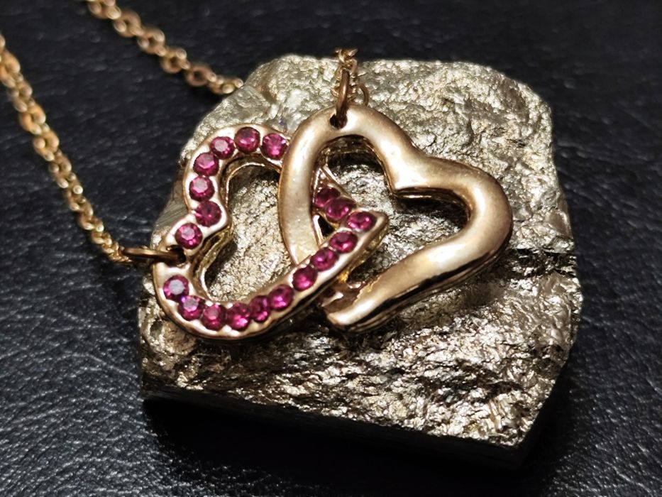 Колие SWAROVSKI / Сребро / Злато / Сърце