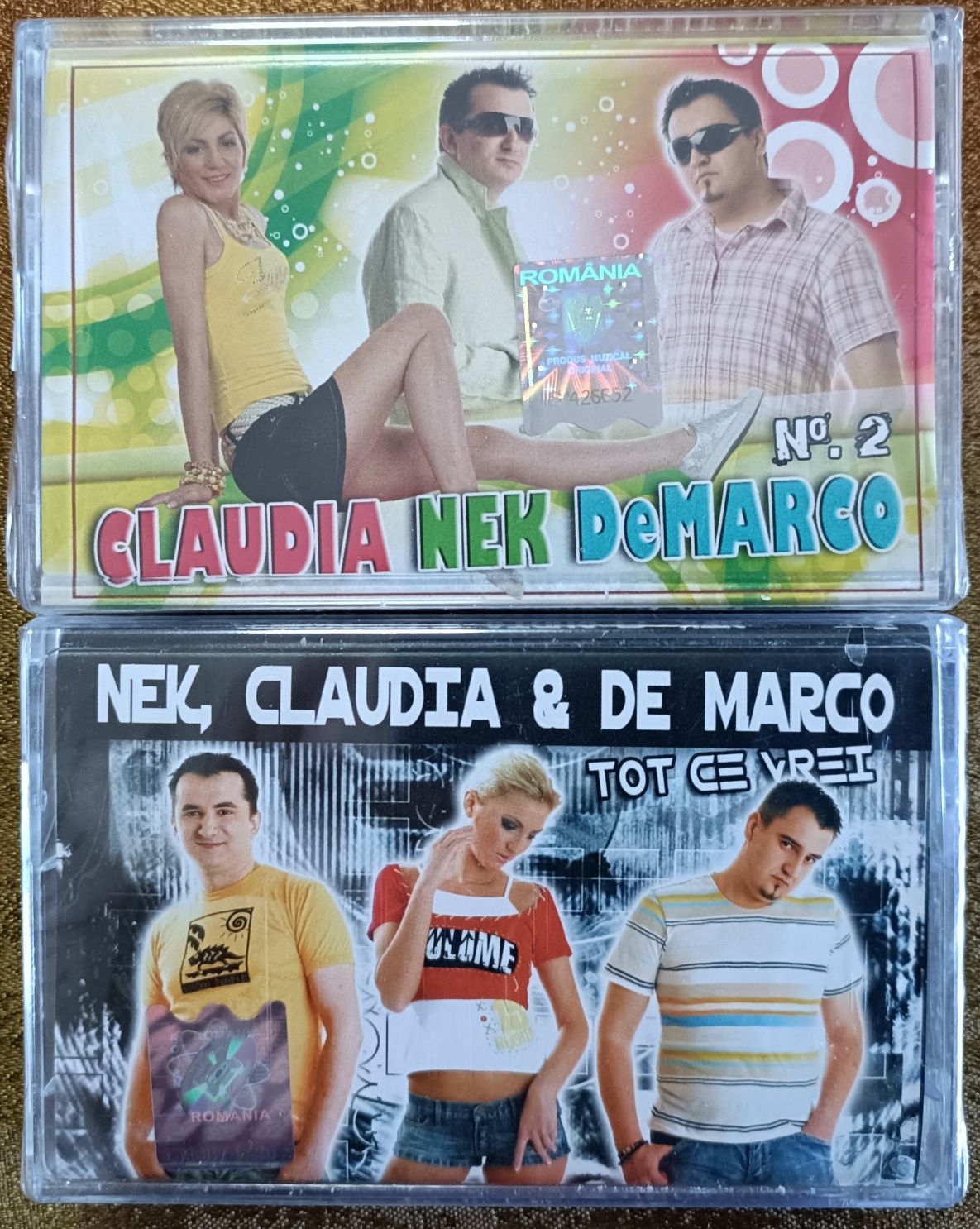 Nek , Claudia și De Marco, casete sigilate cu muzică, manele