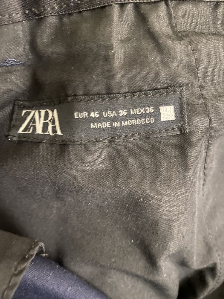 Продам мужские брюки Zara размер 48 цвет темно синий