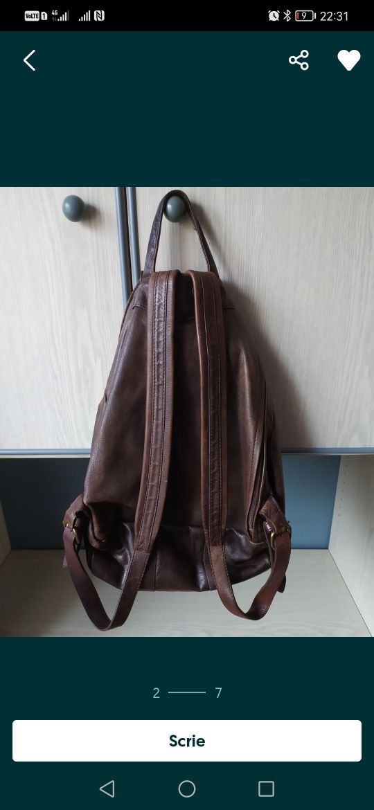 Ghiozdan rucsac piele 1