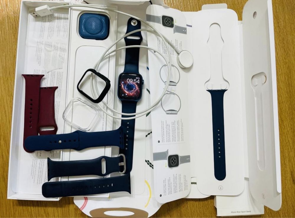 Apple watch seria 7 Cellular, capacitate baterie 91%