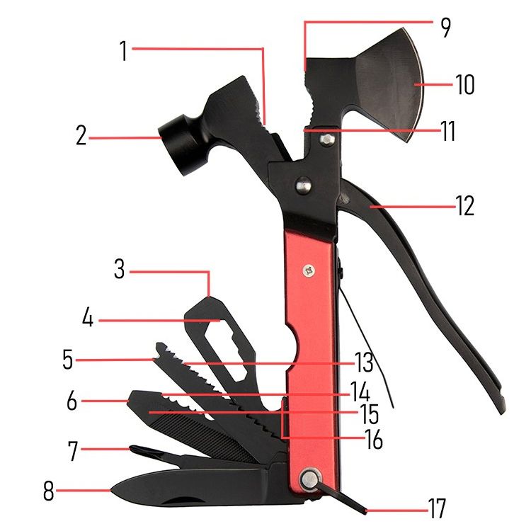 Cleste multifunctional IdeallStore®, Survival Instinct, 16 functii
