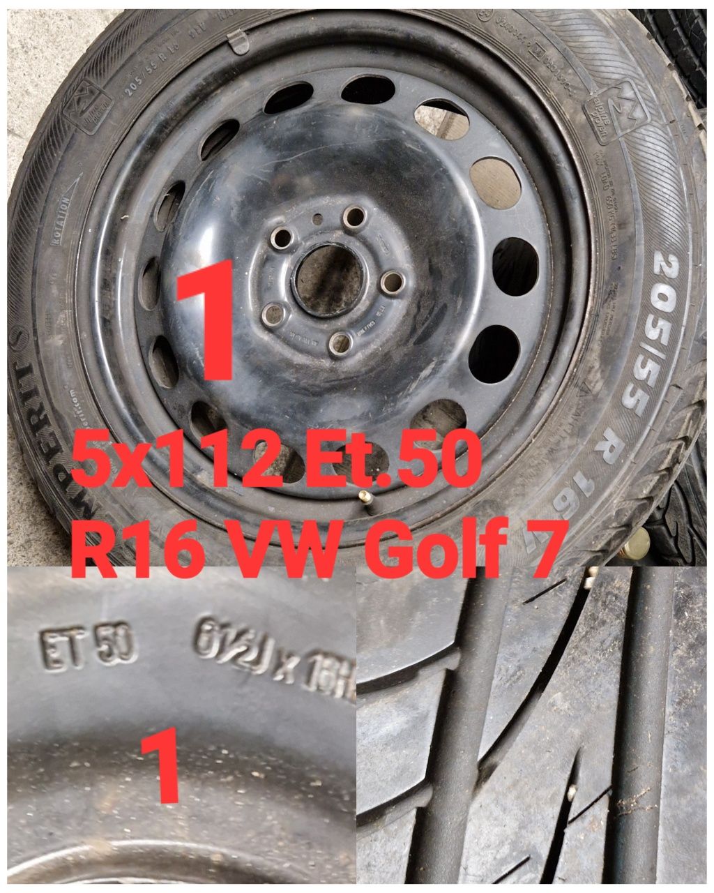 Roți Rezervă R14 R15 R16 5x112 4x100  VW Golf 7 Audi Skoda Seat Ford V