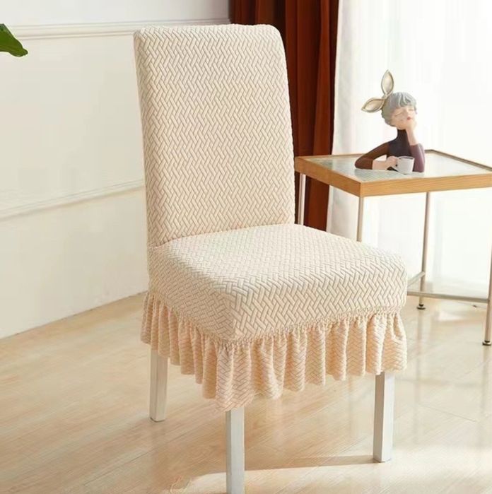 Чехол для стула бежевый, 18штук