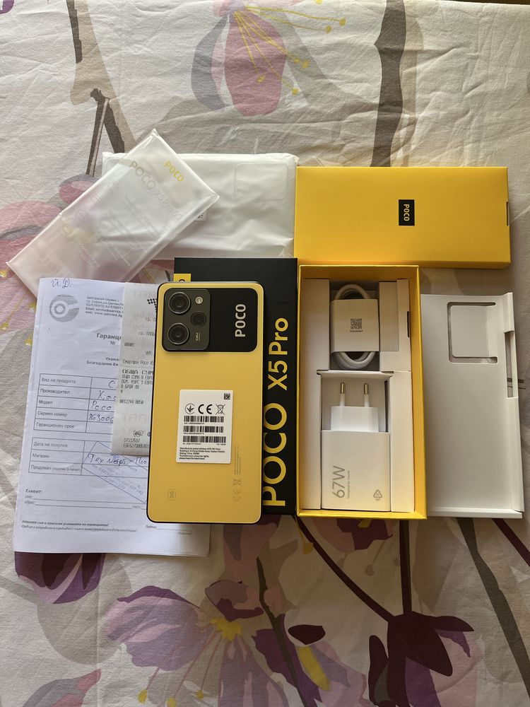 Нов Poco X5 Pro 6/128gb гаранция