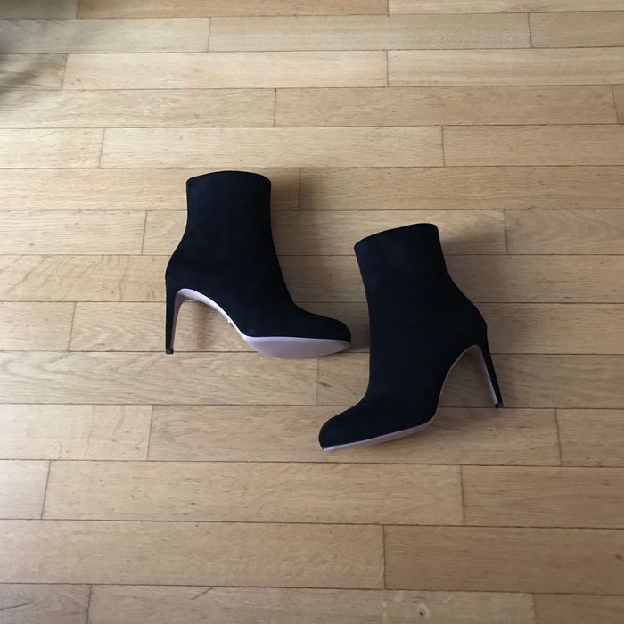 Ghete Gucci black suede, autentice, 40, noi