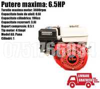 Motor Benzina 6.5 HP 196cc Motocultor Generator Pompa LIVRARE GRATUITA