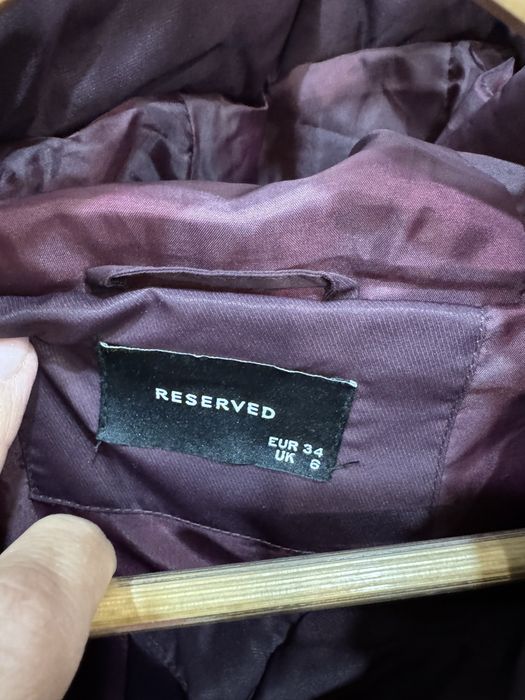 Дълго зимно  яке reserved,zara ,mango цвят бургунди