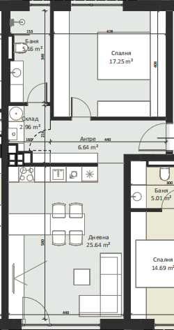 Продава се Двустаен апартамент в София, Малинова долина - 78 кв.м за 1969 €/кв.м - Снимка #1