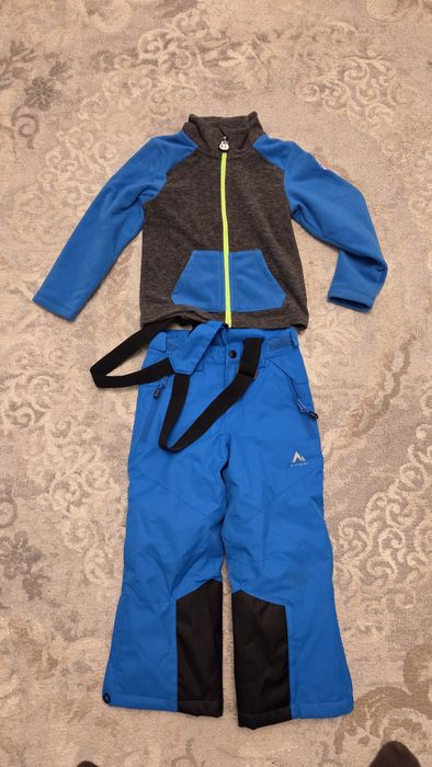 Pantaloni schi copii McKinley Eddie JRS + bluza size 116