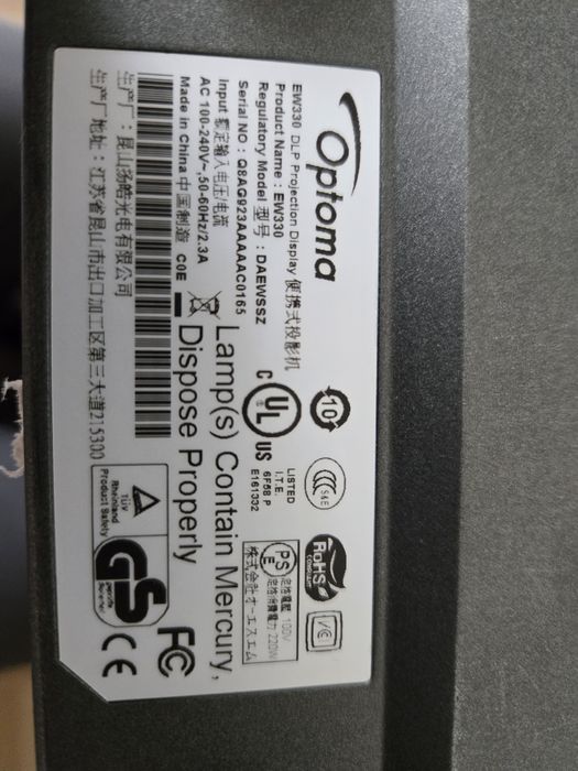 Proiector Optoma EW330 portabil