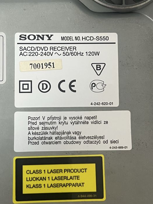 Sistem audio Sony s-master SS-WS503 si Amplificator