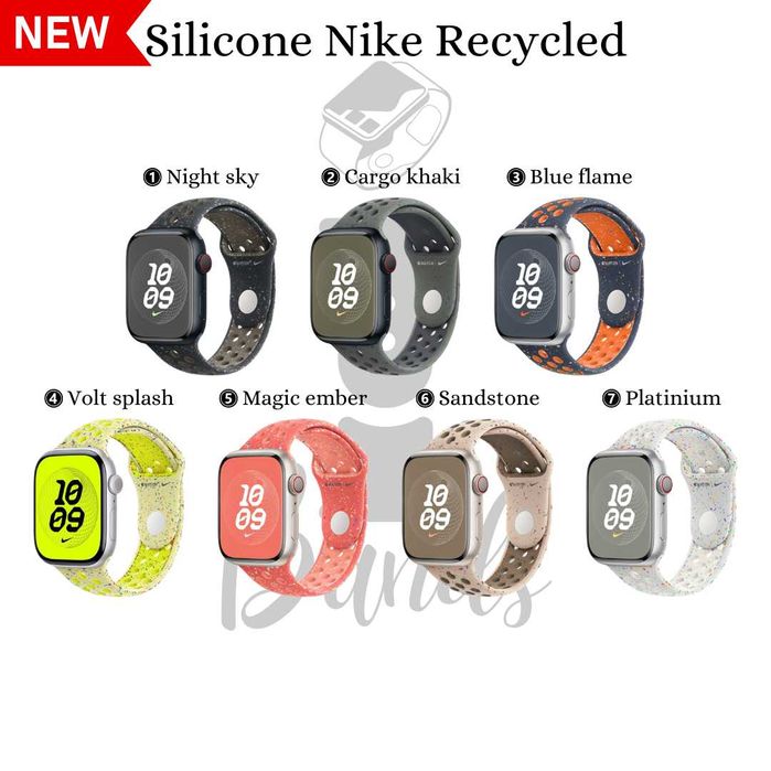 Силиконови каишки Nike Recycled за Apple Watch Ultra/SE/11/10/9/8/7/6