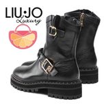 LIU JO № 37–38–39 – Дамски боти от ест кожа "BLACK & GOLD" нови кутия