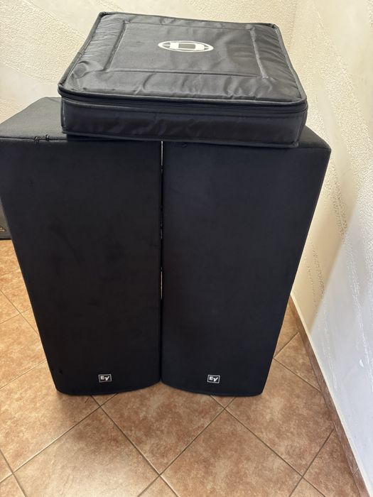 Vand boxeElectroVoiceRX212+MicxerDynacord
