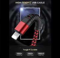 Cablu Lightning pt. Iphone de 2M si 1M; Micro Usb sau Type C