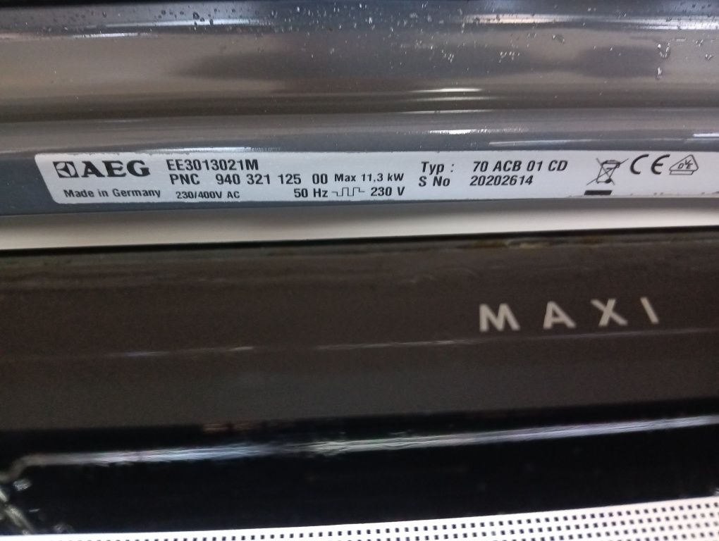Иноксова печка за вграждане АЕГ Aeg   с две години гаранция!