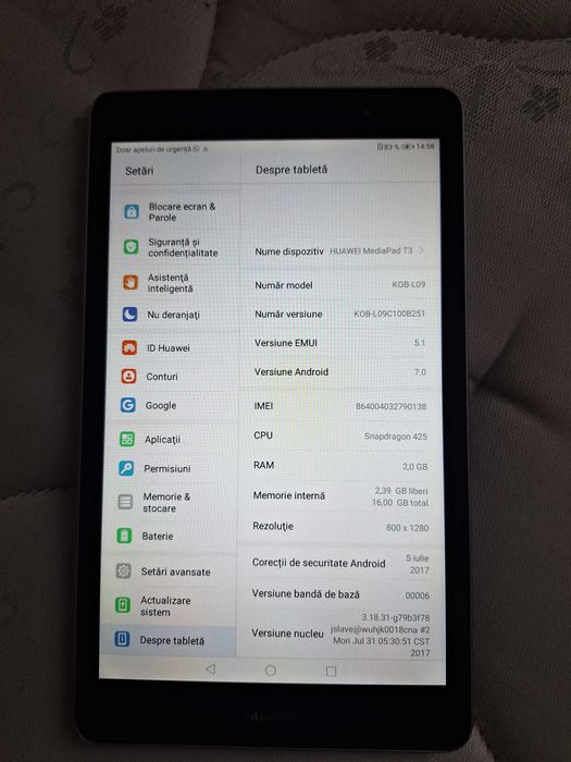 Планшет Huawei mediapad t3