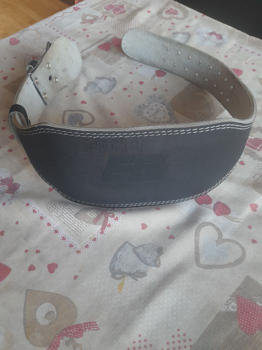 Фитнес кожен широк колан