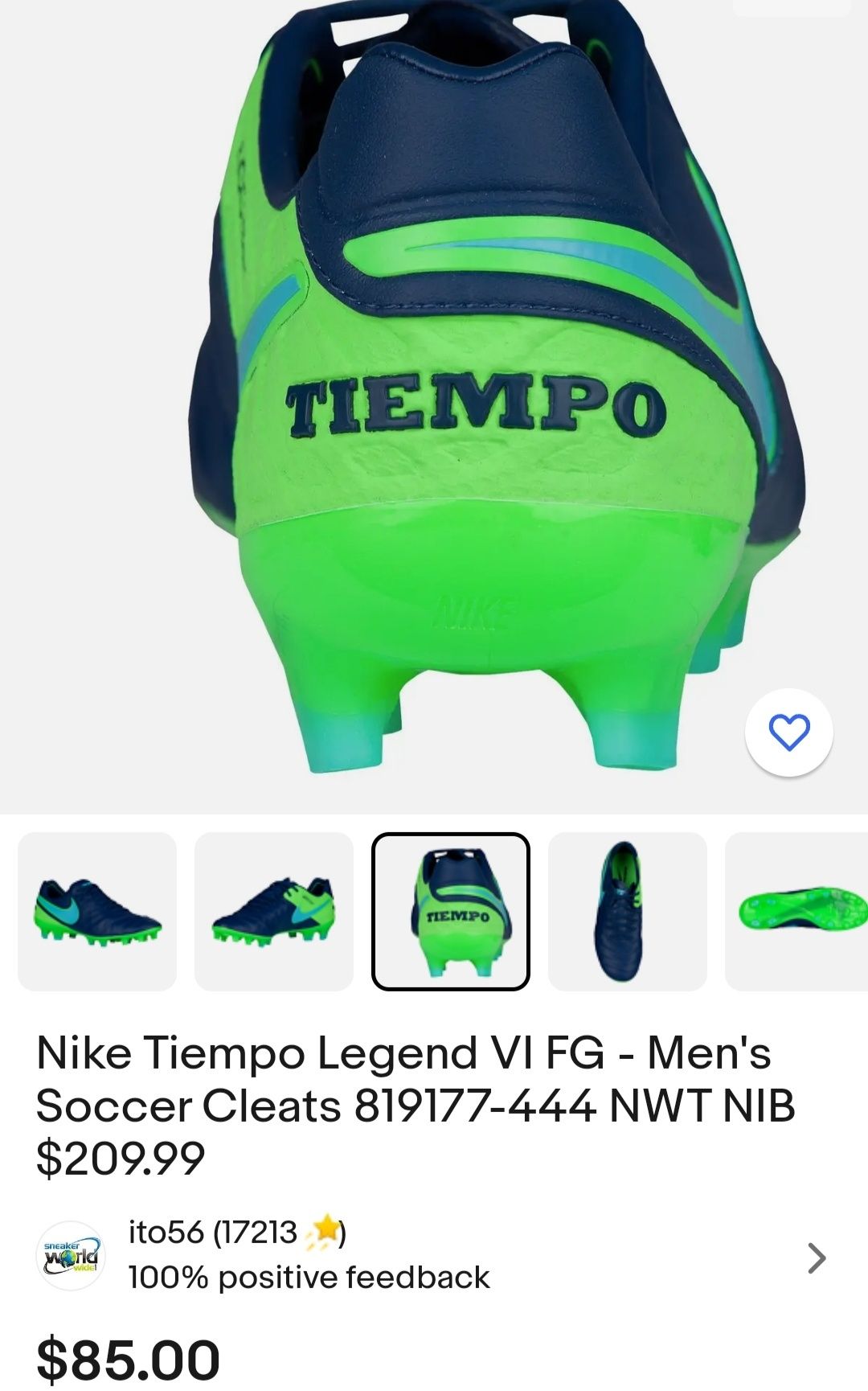 Nike Tiempo Legend VI FG 40 "