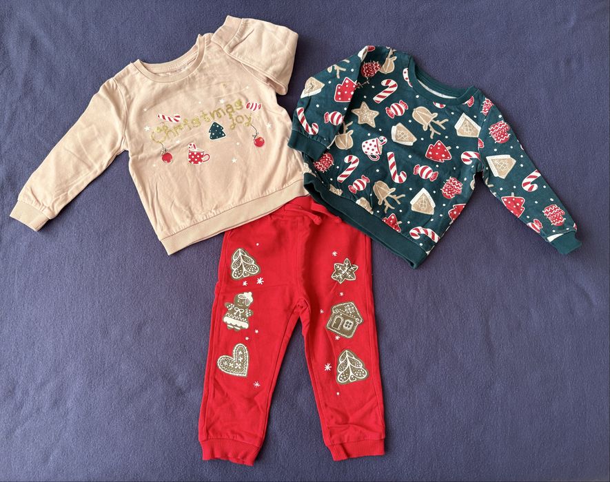 Коледни дрешки за момиче, размер 80-86