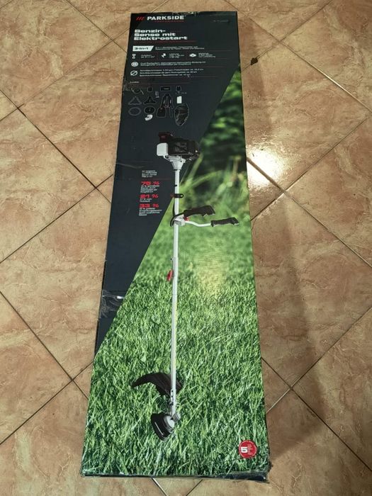 Чисто Нов бензинов тример с електрически стартер Parkside Performance