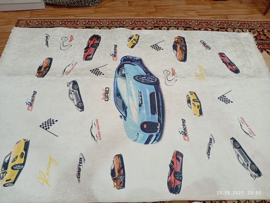 Коврик детский с машинками