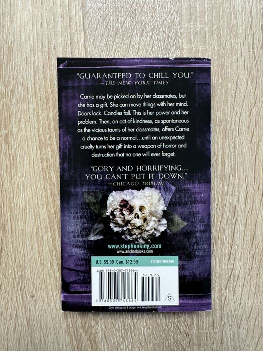 Stephen King Carrie in limba engleza paperback