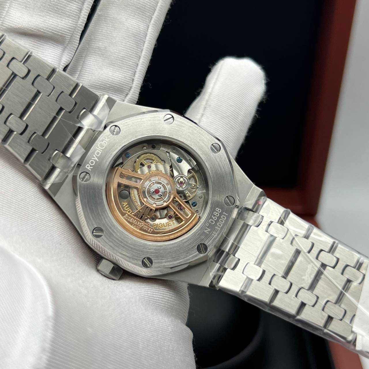 audemars piguet royal oak extra-thin blue silver
