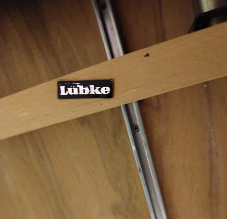 Masa veche LUBKE Design, stil Mid-Century, extensibila Germania