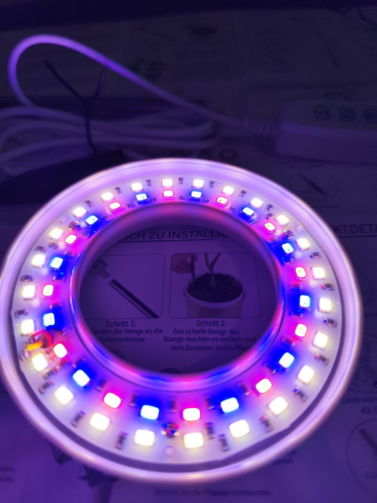 LED  димираща фитолампа за бърз растеж на растения, цветя и разсад